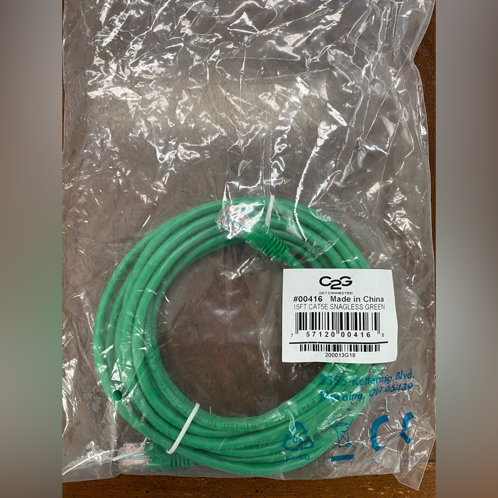 C2G | 15ft (4.6m) Cat5e Snagless Unshielded (UTP) Ethernet Network Patch Cable